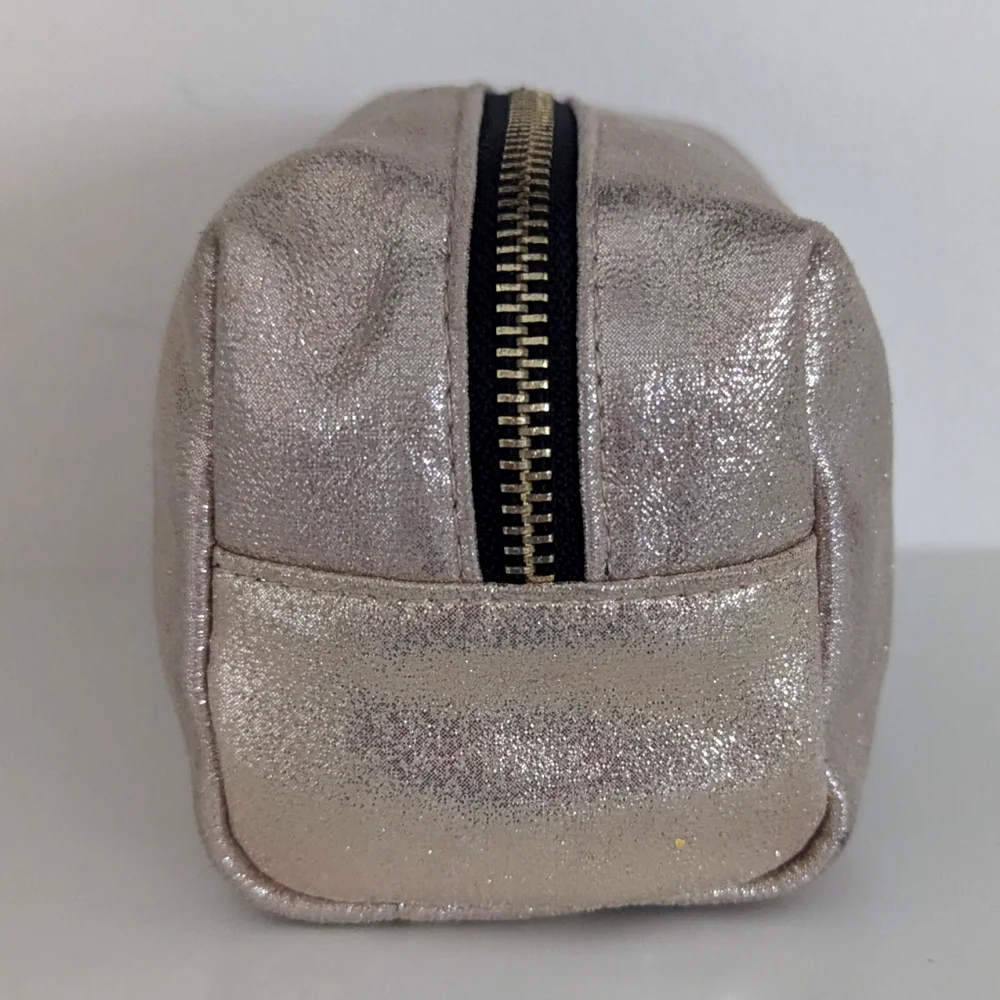 Topshop Gold Metallic Cosmetic Pouch NEW